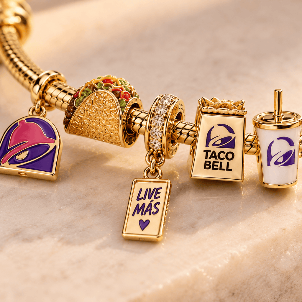 TCB Gold Charm Bracelet Set PTT
