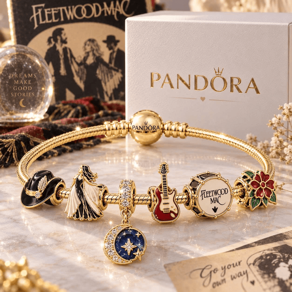 FLM Gold Charm Bracelet Set VTH